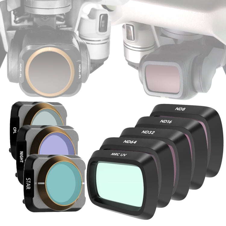 JSR Drone 8 in 1 UV+CPL+ND8+ND16+ND32+ND64+NIGHT+STAR Lens Filter for DJI MAVIC Air 2, 8 in 1 Filter JSR Drone 8 in 1 UV+CPL+ND8+ND16+ND32+ND64+NIGHT+STAR Lens Filter for DJI MAVIC Air 2, 8 in 1 Filter